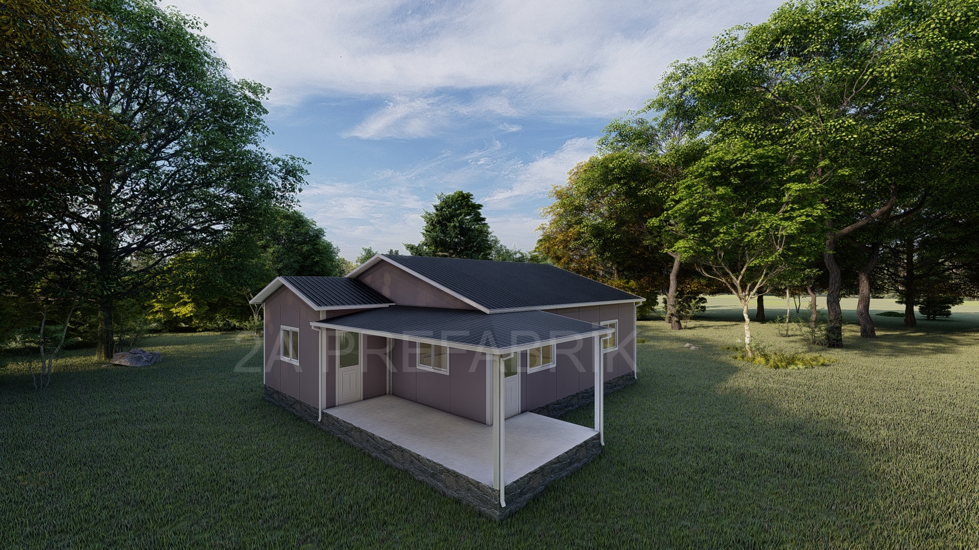 80m² Tek Katlı Prefabrik Ev 